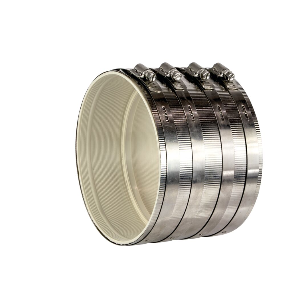 6 Corrugated Coupling Plenum Plus PVDF NH