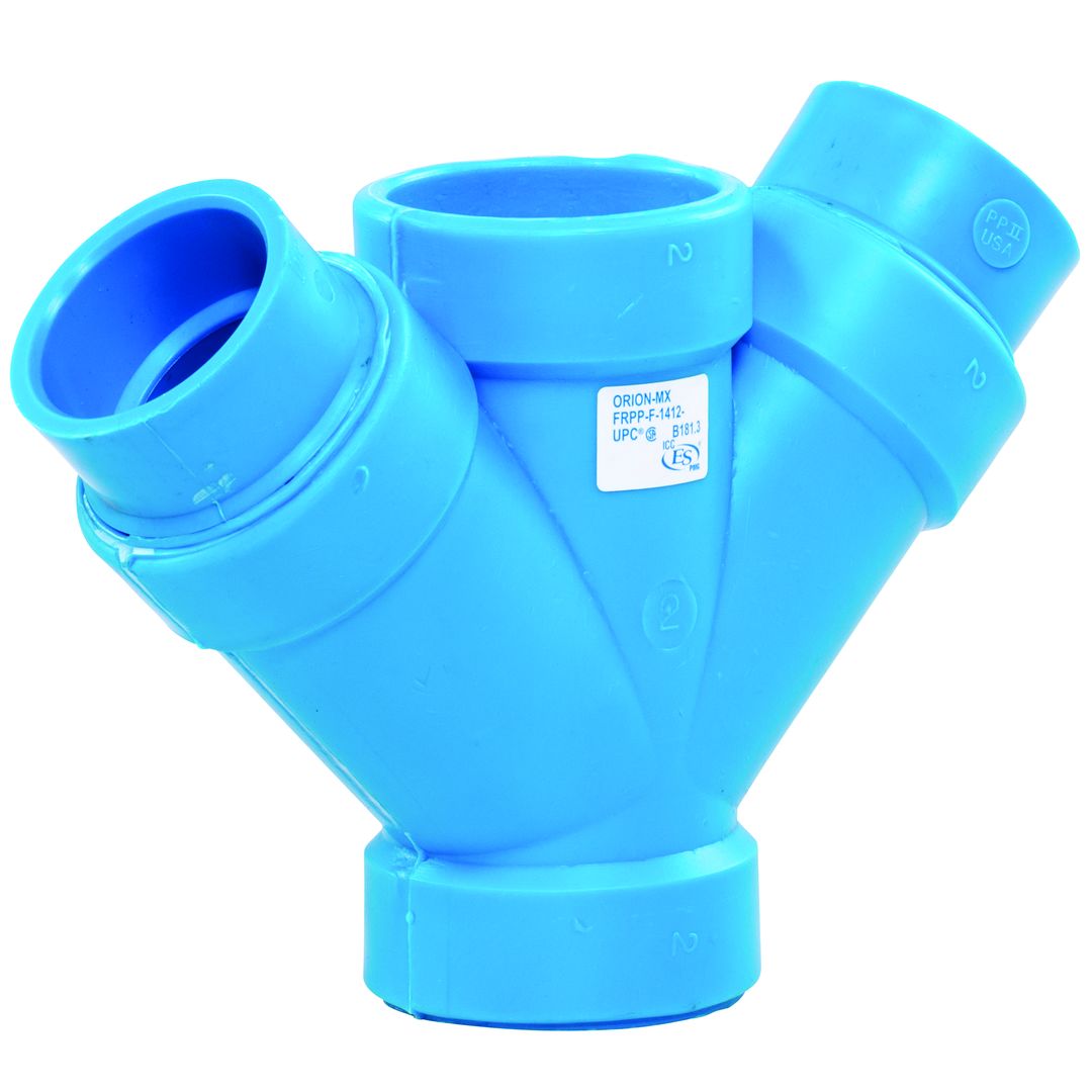 Product Image - Reducing Double Wyes Blueline FRPP SF - Angle