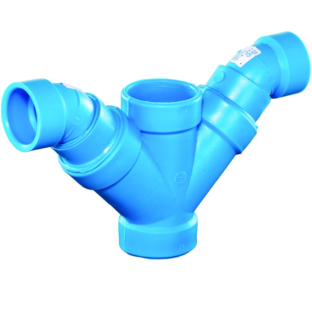 Product Image - Reducing Dbl Long Turn Wyes Blueline FRPP SF - Angle