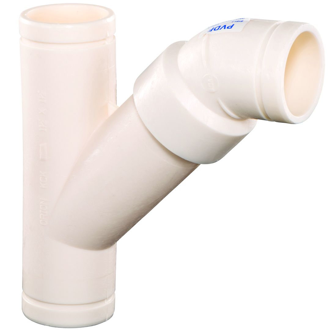Product Image - Long Turn Wyes Plenum Plus PVDF NH - Angle