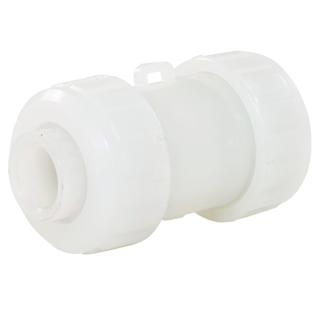 Product Image - Spring Check Valves Whiteline PVDF SF - Angle