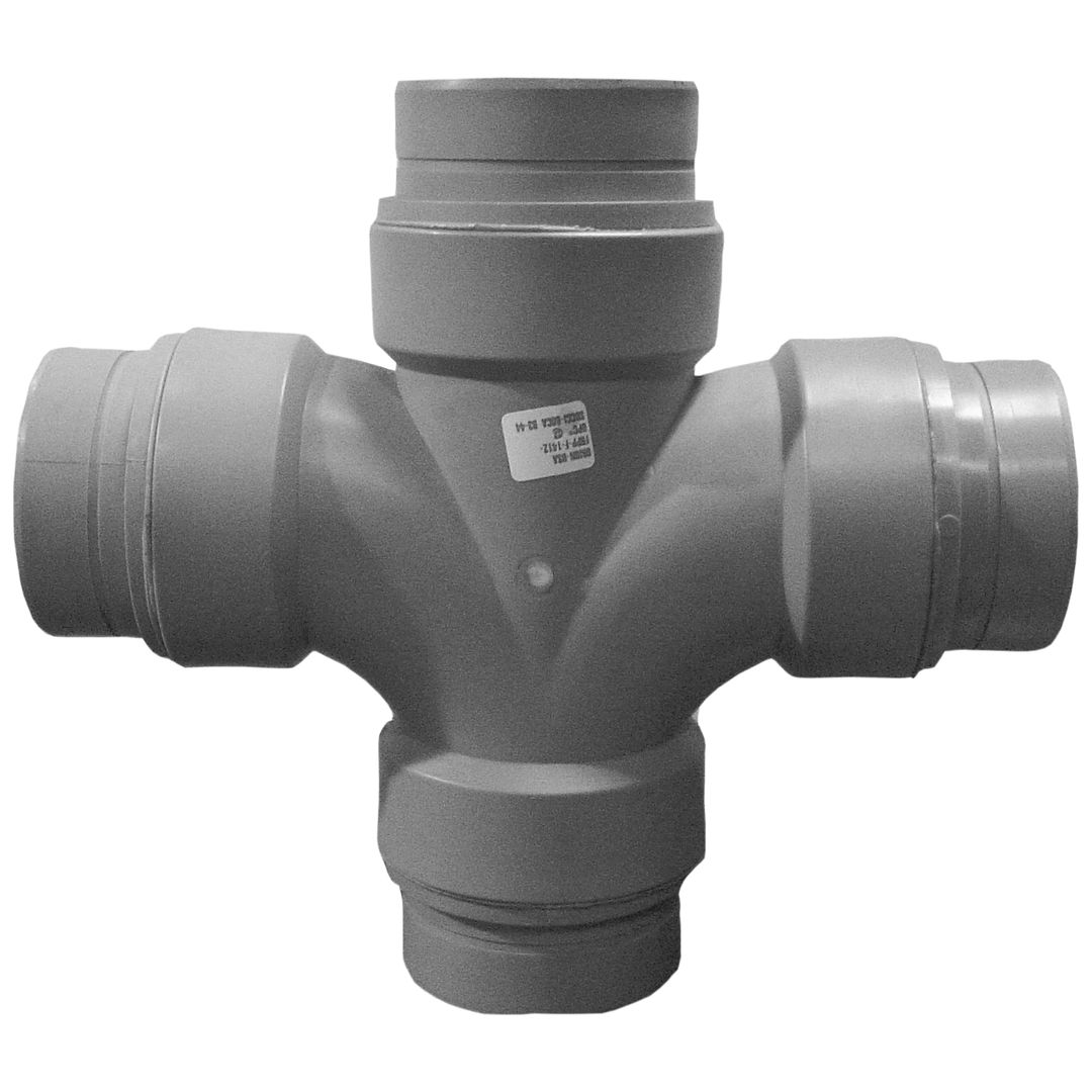 BL-Double Sanitary Tee Front View